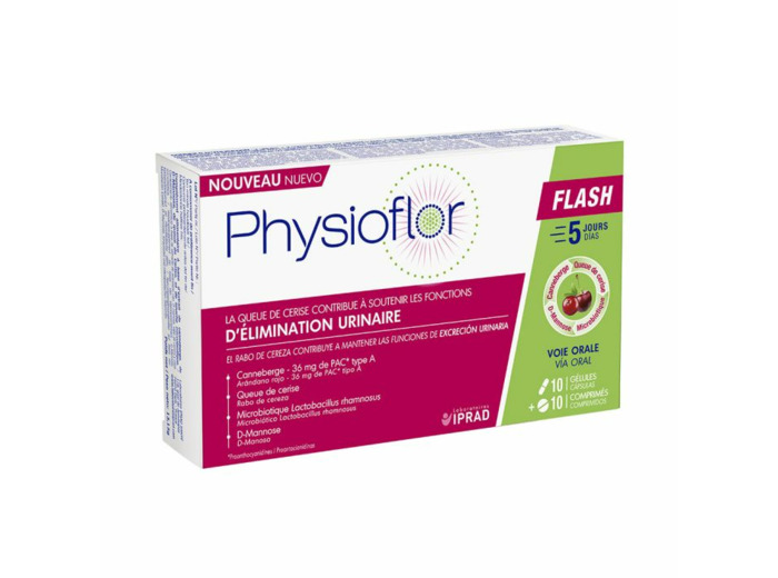 Flash 10 gélules + 10 comprimés Physioflor
