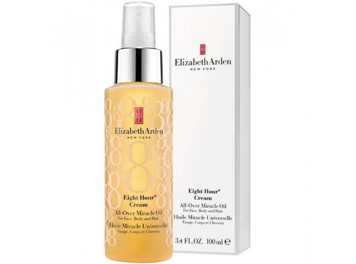 Huile Miracle Universelle Visage, Corps, et Cheveux (Crème De 8 Heures) Flacon Pompe 100ml de la marque Elizabeth Arden