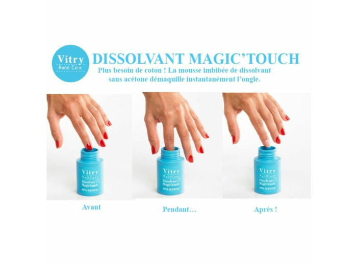 Dissolvant Magic Touch Sans Coton 75ml Vitry