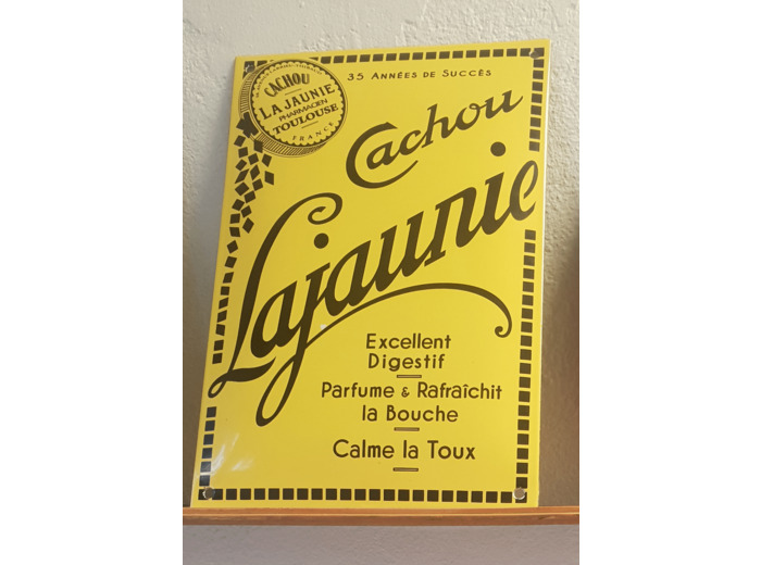 Plaque Émaillée Cachou Lajaunie