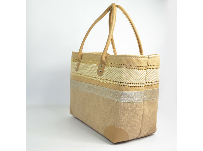 Le Voyage en Panier Costa Brava Brillo Cabas M Beige