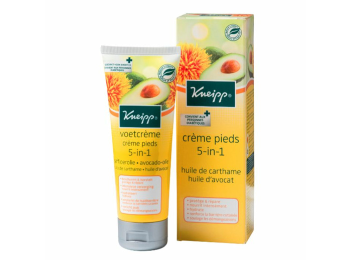 Creme Pieds 5en1 Huile De Carthame Et Huile D'avocat 75ml Kneipp