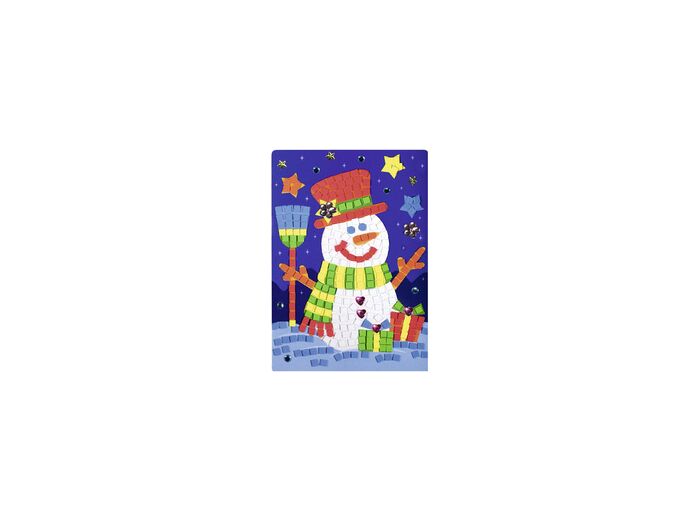 Kit de Mosaiques en caoutchouc "Bonhomme de neige"