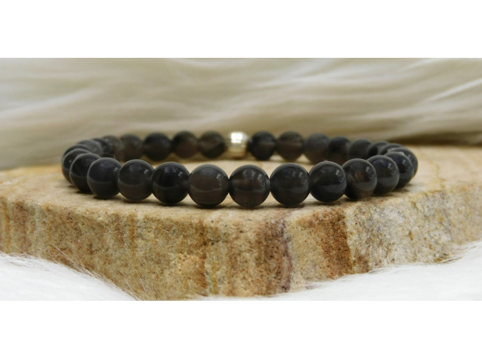 BRACELET PIERRE DE LUNE NOIRE
