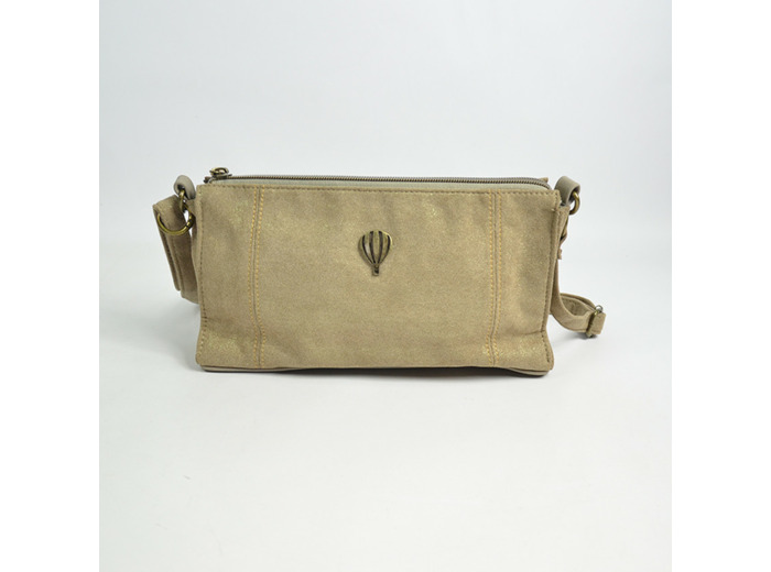 Le Voyage en Panier Vichyfruit Sac Trotteur et Pochette Kaki