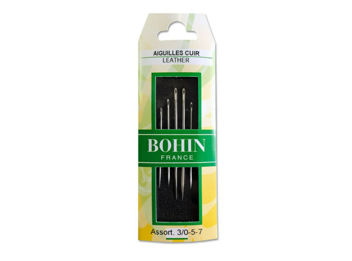 Aiguilles cuir, aiguilles carrelets Bohin