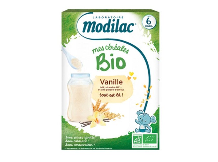MODILAC CEREALES BIO VANILLE 250G