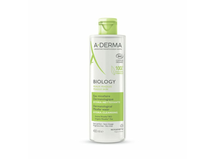 Eau Micellaire Dermatologique Hydra Nettoyante BIO 400ml Biology A-Derma
