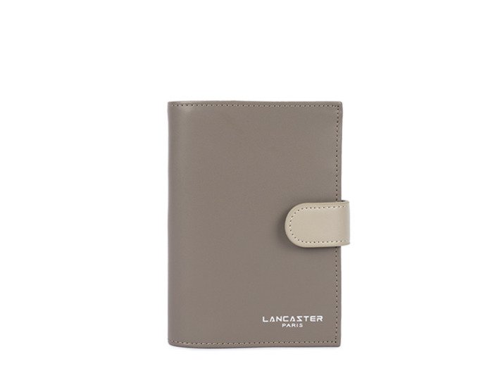 Lancaster Smooth Porte Cartes 137-15 Taupe Galet