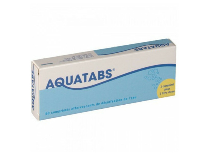 AQUATABS CPR PURIF EAU 1=1L B/60