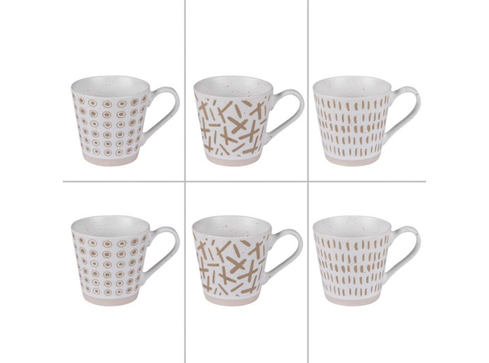 Table Passion - Caffret de 6 tasses tara 18 cl
