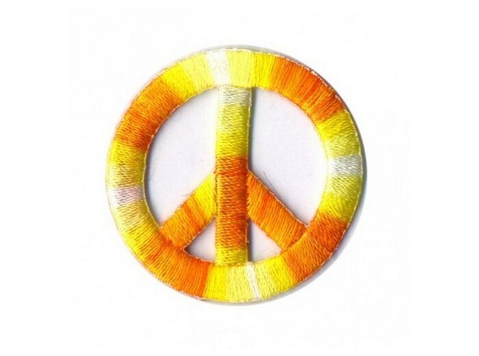 Écusson peace and love thermocollant