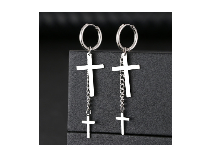 Boucles d'oreilles 2 croix