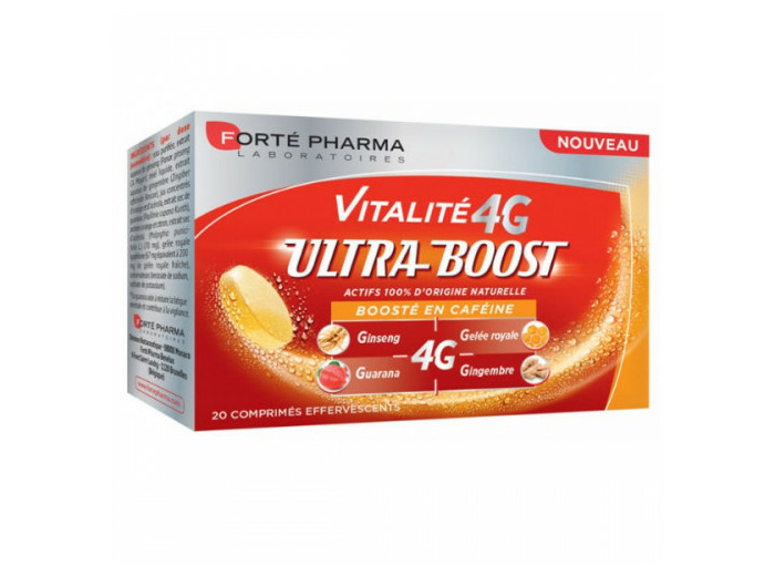 Ultra Boost 20 Comprimes Effervescents Ultra Boost 4G Forté Pharma