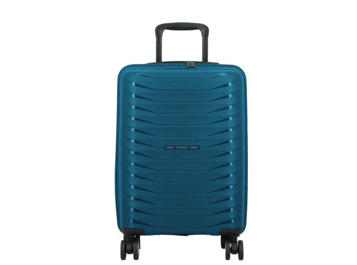 Jump Inlu Valise Cabine Rigide Ultra Légère 4 Roues Tsa 55Cm Bleu Pétrole