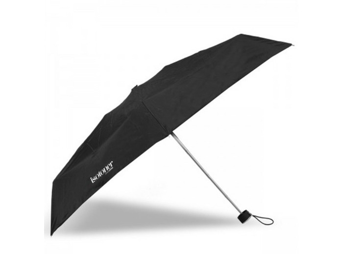 Isotoner Parapluie Mini Pliant Manuel Noir