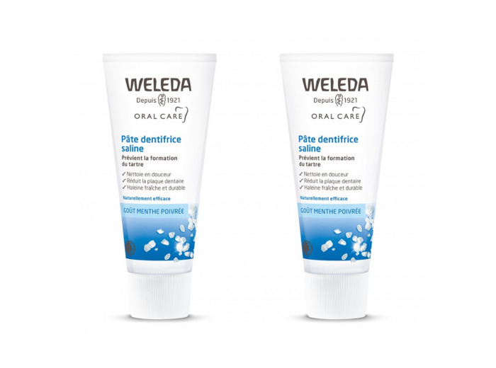 WELEDA PATE DENT SALINE 75MLX2