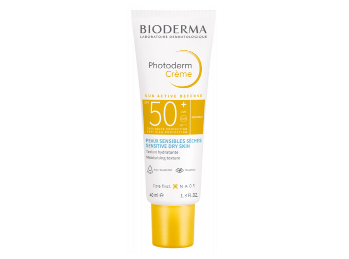 Crème invisible SPF50+ 40ml Photoderm Peaux sensibles sèches Bioderma