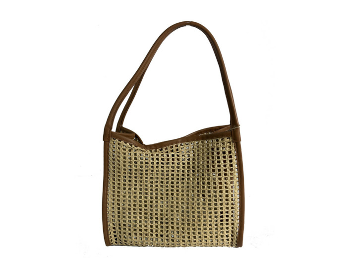 Farfouillette Sac Porté Main Camel