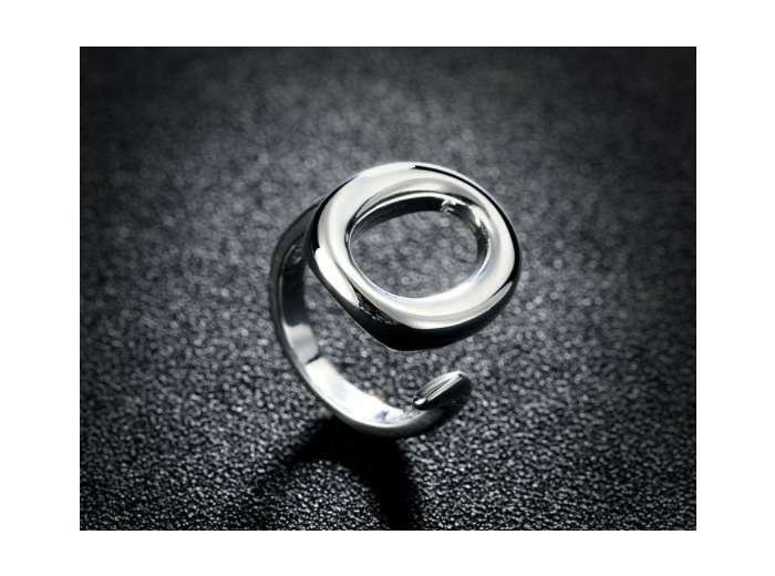 Bague en argent cercle O ouvert