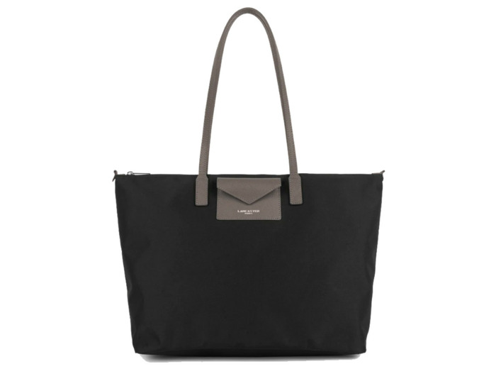 Lancaster Smart Kba Grand Sac Cabas Porté Épaule 516-31 Noir Taupe
