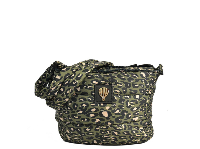 Le Voyage En Panier Carlifauve Sac Trotteur Doudoune Léopard Kaki