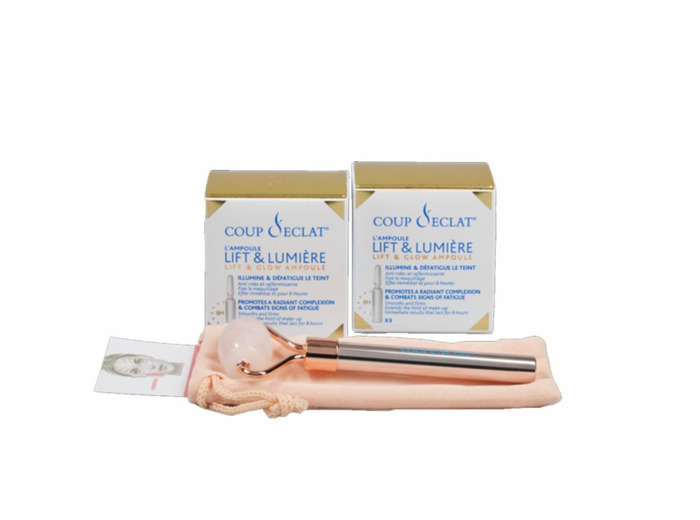 Ampoules Lifting Immediat 2 Boites de 3 Ampoules + 1 Roller Quartz Coup D'Eclat
