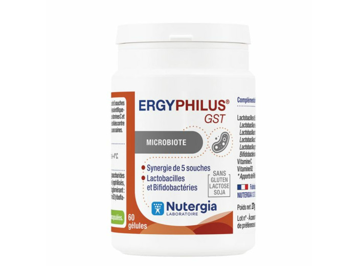 Microbiote Gst 60 gélules Ergyphilus Nutergia