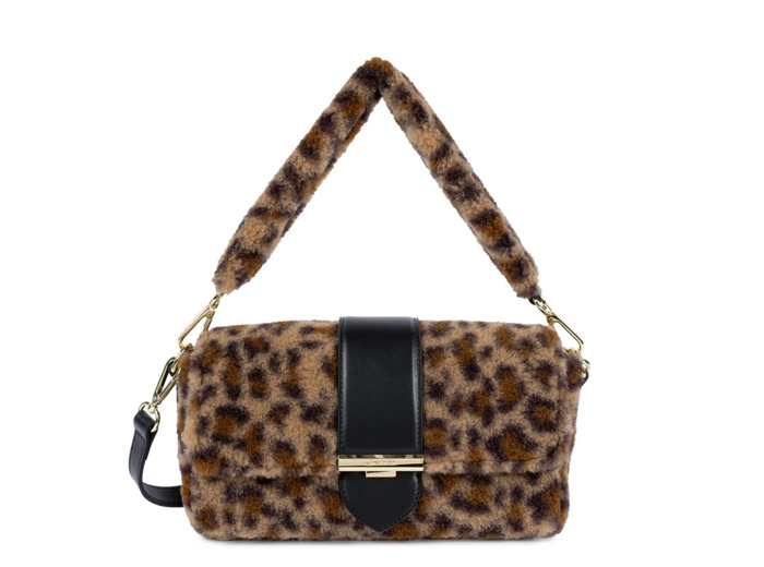 Lancaster Moumoute Sac Baguette 518-023 Noir Léopard