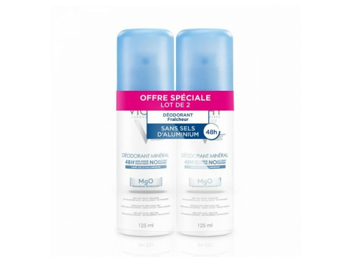 VICHY DEO SPRAY 48H 125MLX2
