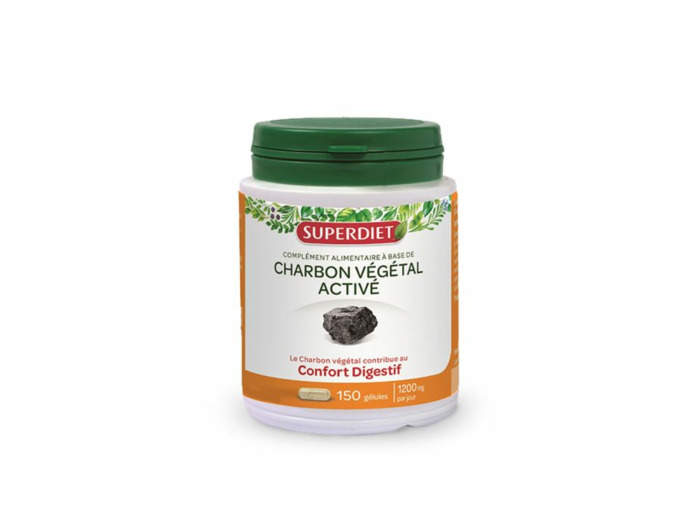 Charbon Vegetal 150 Gelules Superdiet