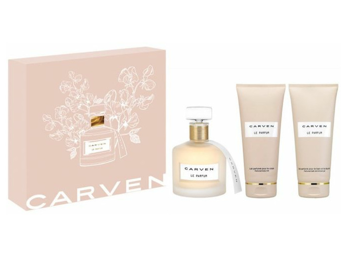 CARVEN Le Parfum Coffret EP Vaporisateur 100ml+Gel Douche 100ml+Lait Corps 100ml