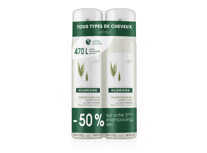 KLORANE DUO SHAMP SEC AVOINE 2X150ML