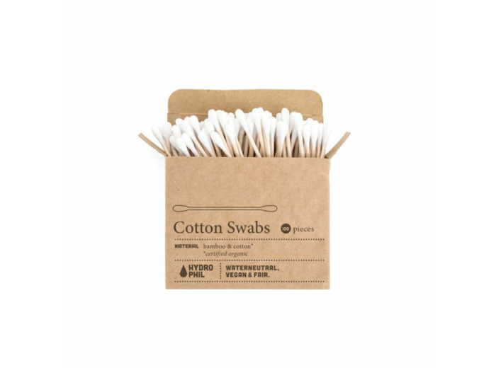 Batonnets Ouates En Bambou Et Coton Bio X100 Hydrophil