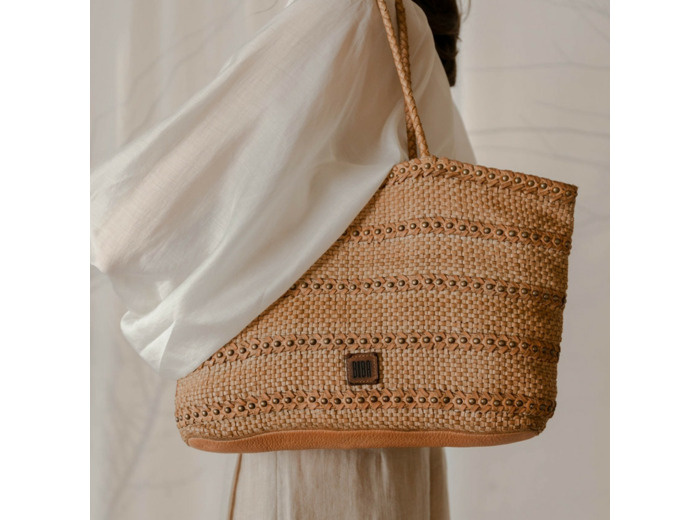 Biba Etna Sac Cabas Cuir ETA2L Salmon