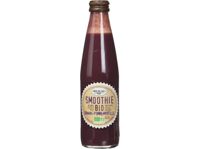 Meneau Smoothie Banane Pomme Myrtille Bio 250 ml