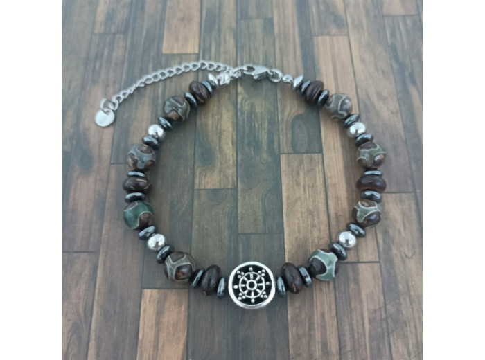 Bracelet homme en pierres naturelles collection Cirrus 10