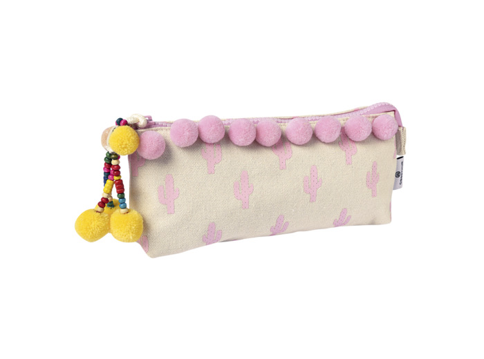 Fourre-tout rectangulaire "Gipsy" - Rose