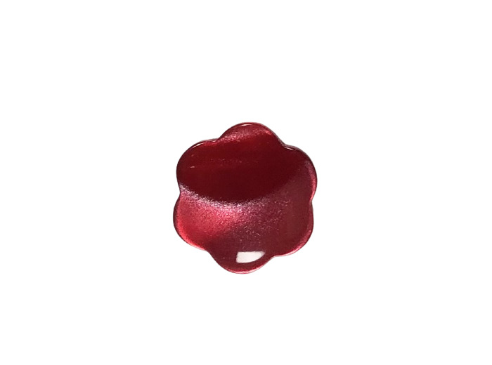 Bouton fleur rouge