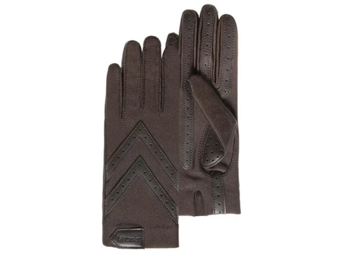Isotoner Gants Femme Stretch Recyclé Marron