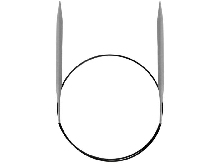 Aiguilles à tricoter circulaires en aluminium Gris 50 cm 3 mm