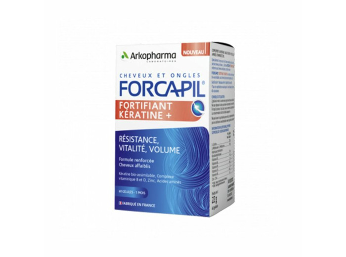 Fortifiant Kératine 60 gélules Forcapil Arkopharma