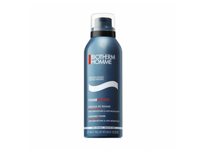 Mousse de Rasage 200ml FoamShaver Homme Peaux Sensibles Biotherm