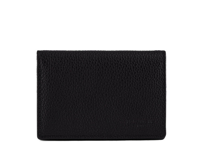 Le Tanneur Charles Porte Cartes Cuir Grainé Noir