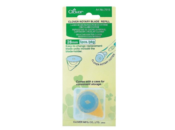 Lames de recharge pour cutter rotatif 28 mm - Clover