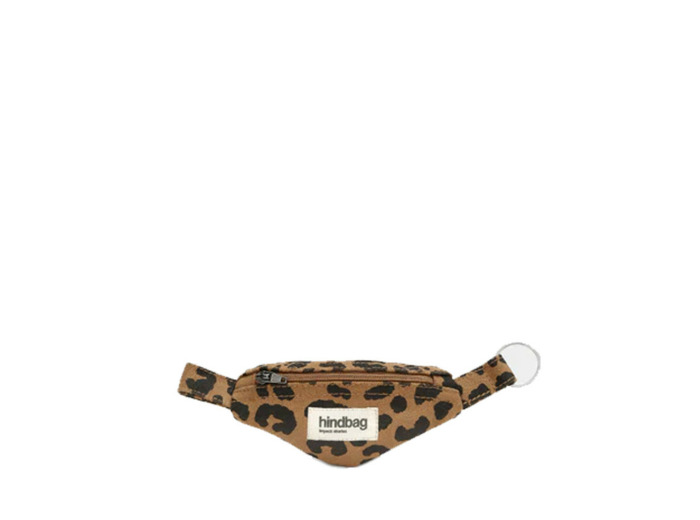 Hindbag Côme Porte Clés Sac Banane Léopard Cannelle