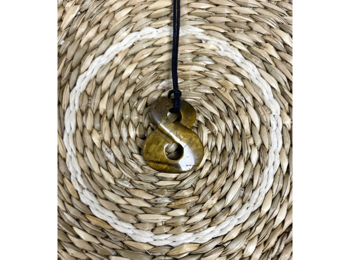 Pendentif infini œil de tigre