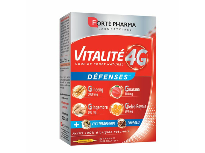 Vitalite Defenses 20 Ampoules 4g Forté Pharma