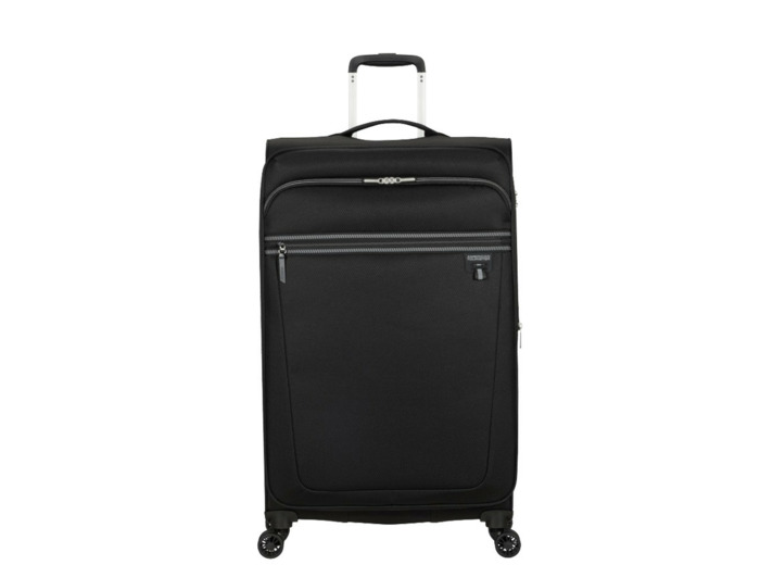 American Tourister Aerospin Valise 80 Cm Souple Extensible 4 Roues Black