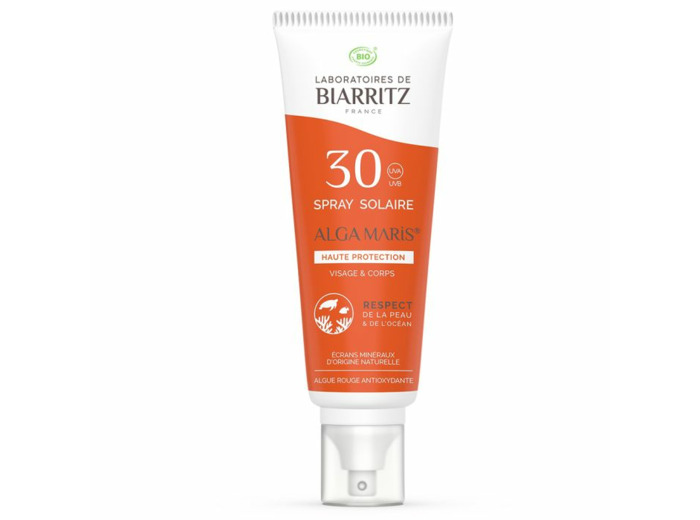 Spray Protecteur SPF30 Bio Haute protection naturelle 100ml Soins Solaires Laboratoires De Biarritz